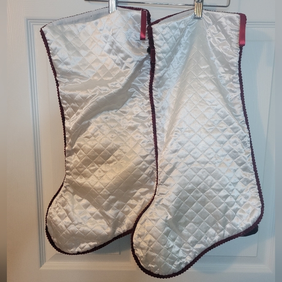Vintage Christmas Stockings 3D Santa Decor Holiday Winter